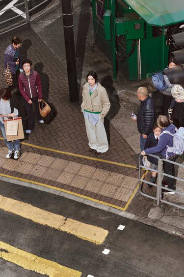 ZW COLLECTION MID-WAIST JEANS WITH BELT LOOP - Ecru by Zara