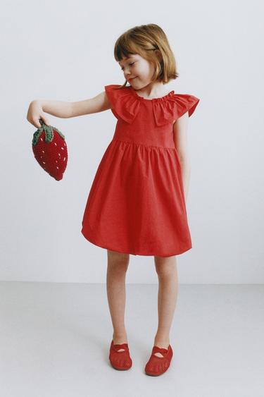 POPILN BALLOON DRESS - Red by Zara