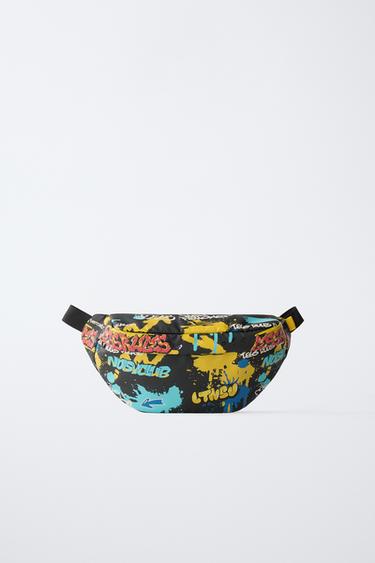 GRAFFITI BELT BAG - Black by Zara