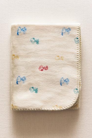 CHILDREN'S PEANUTS™ FLEECE BLANKET - Multicoloured by Zara