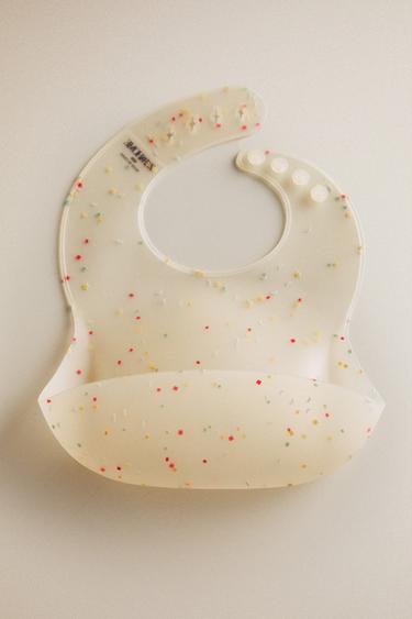 KIDS' SILICONE CONFETTI BIB - Multicoloured by Zara