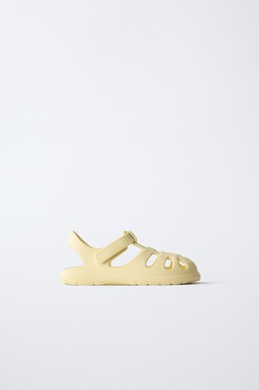 BAREFOOT CAGE SANDALS - Yellow by Zara