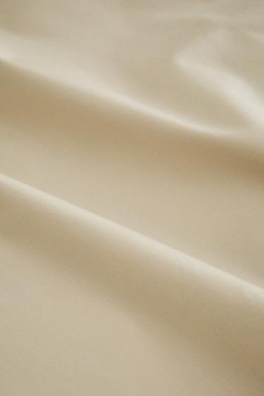 PERCALE DUVET COVER (200 THREAD COUNT) - Beige by Zara