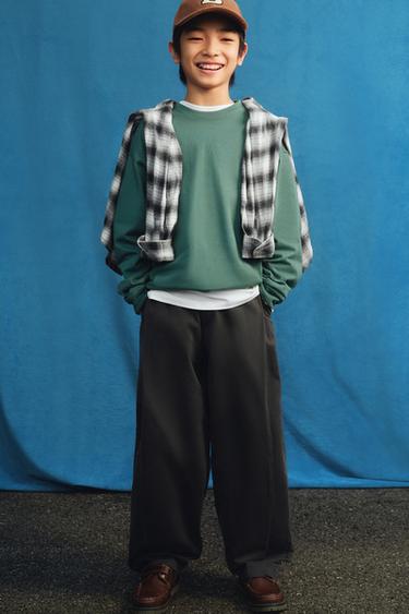 BALLOON TROUSERS WITH PLEATS - Anthracite grey by Zara