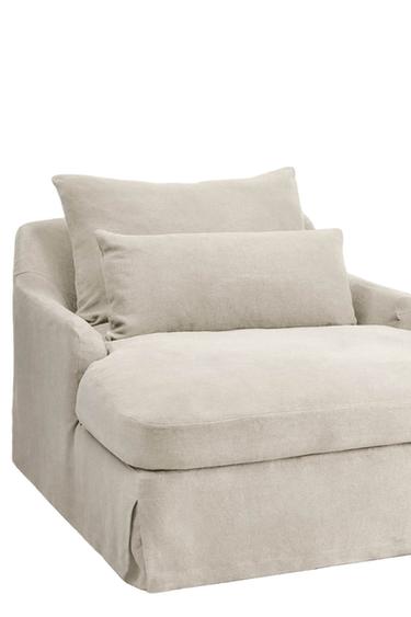 LOVESEAT 01 LINEN COVER - Light beige by Zara