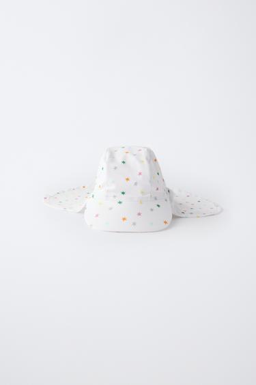SWIM HAT WITH NECK FLAP & STARS - Multicoloured by Zara