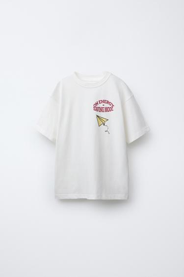 PRINTED T-SHIRT - White by Zara - Image 0