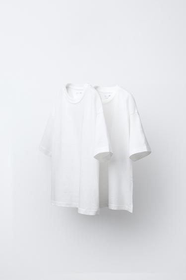 2-PACK OF PLAIN TOPS - White by Zara - Image 0