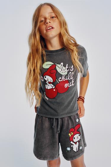 WASHED EFFECT MY MELODY © SANRIO T-SHIRT - Anthracite grey by Zara