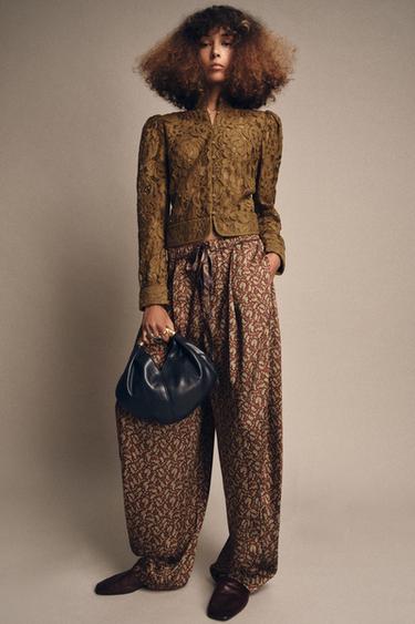 METAL HANDLE HANDBAG - Navy Blue by Zara