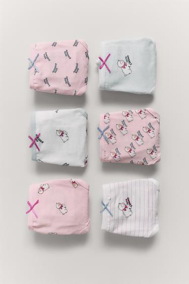 4-6 YEARS/ SIX-PACK OF SHEEP BRIEFS - Pink by Zara