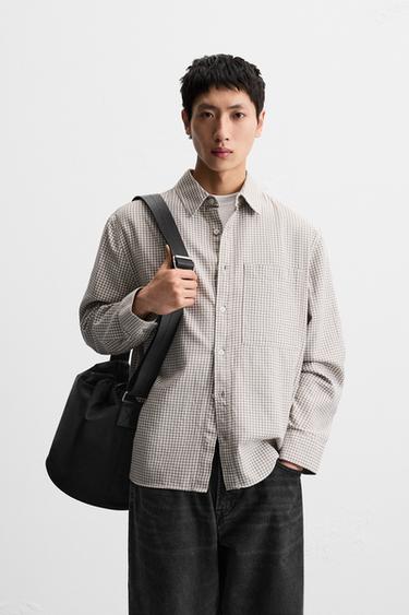 SOFT COTTON SHIRT - Anthracite Grey by Zara