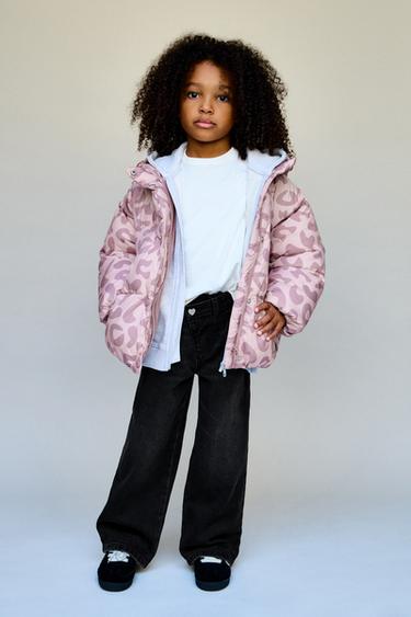 ANIMAL PRINT WATER-REPELLENT COAT - Pink by Zara