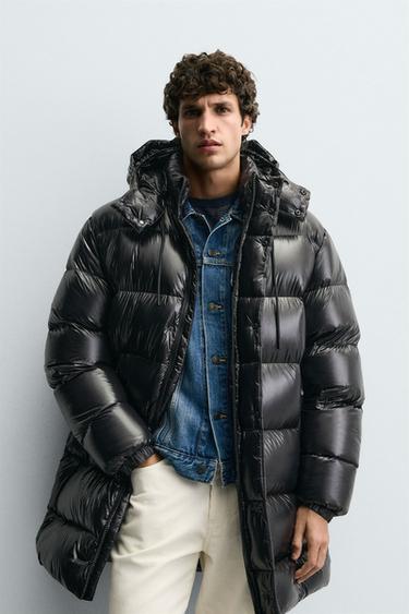 LONG 100% FEATHER PUFFER JACKET - Black by Zara