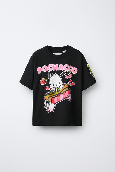 POCHACCO AND HIS FRIENDS © SANRIO T-SHIRT - Black by Zara