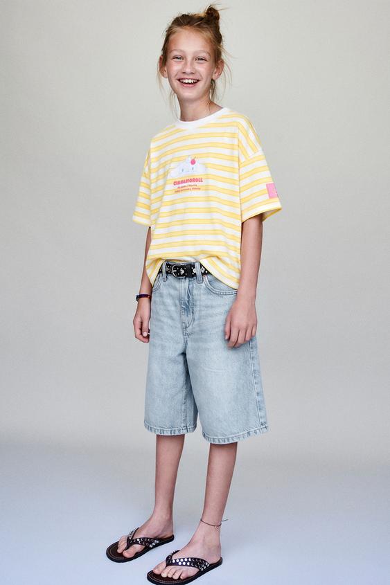 CINNAMOROLL © SANRIO STRIPED T-SHIRT - Yellow by Zara - Image 0