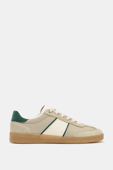 COLOURED SPORTS TRAINERS - Taupe Grey by Zara