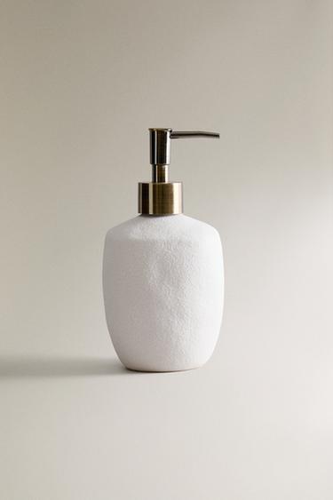 TEXTURED SOAP DISPENSER - White by Zara