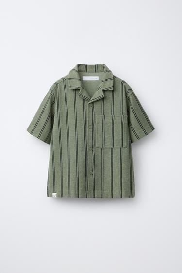 RUSTIC CAMP COLLAR SHIRT - Stripes by Zara