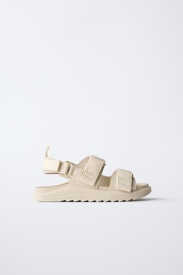 STRAPPY SANDALS - Ecru White by Zara