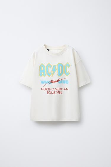 AC/DC ® PRINTED T-SHIRT - Cream by Zara