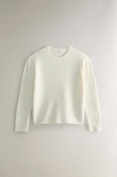 KNIT SWEATER - Ecru by Zara - Image 0