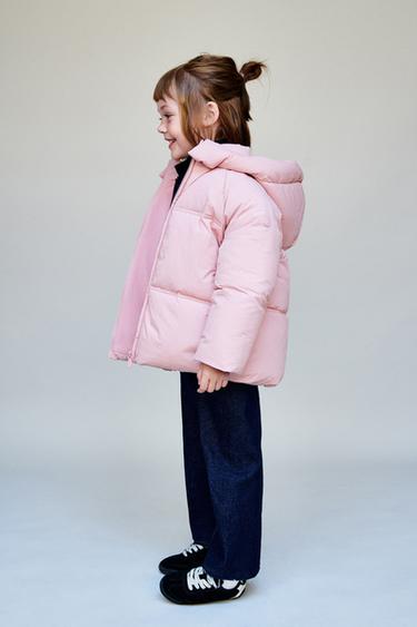 WATER-REPELLENT HOODED QUILTED JACKET - Pink by Zara