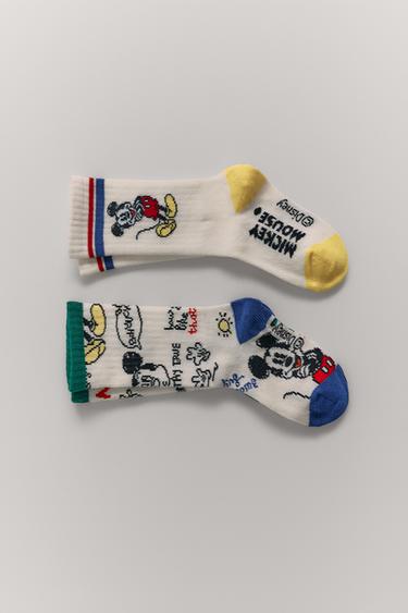 1-6 YEARS/ 2-PACK OF MICKEY MOUSE © DISNEY LONG SOCKS - Sand by Zara