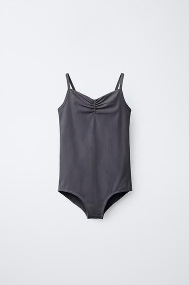 BALLET BODYSUIT - Grey by Zara