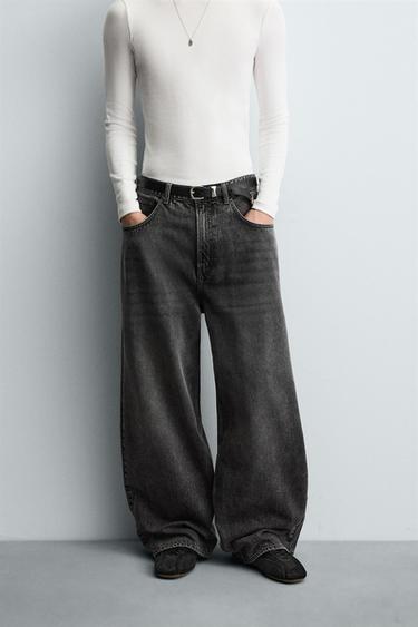 BAGGY FIT JEANS - Grey by Zara
