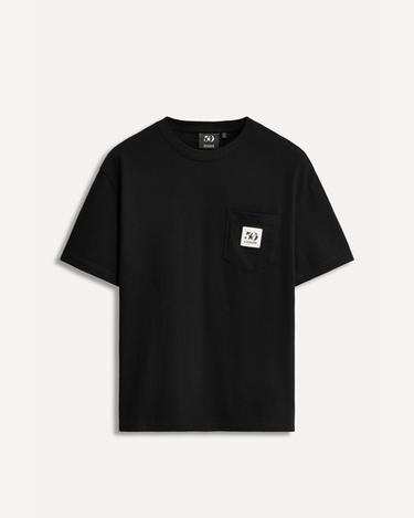 50TH ANNIVERSARY PATCH POCKET T-SHIRT - Black by Zara