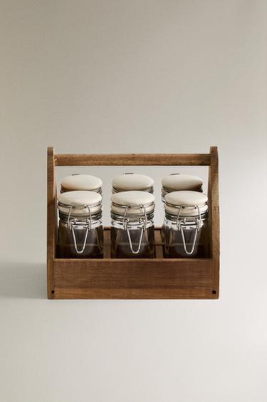 SPICE JAR SET (PACK OF 6) - Light beige by Zara - Image 0