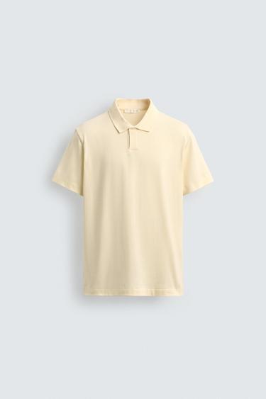 REGULAR FIT POLO SHIRT - Light yellow by Zara