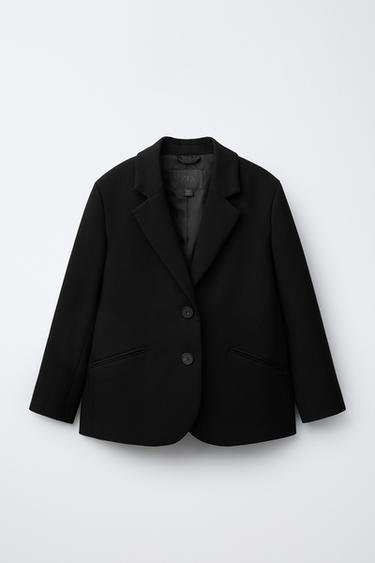 PLAIN BLAZER - Black by Zara