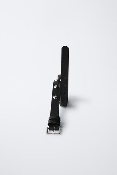 STUDDED BELT - Black by Zara
