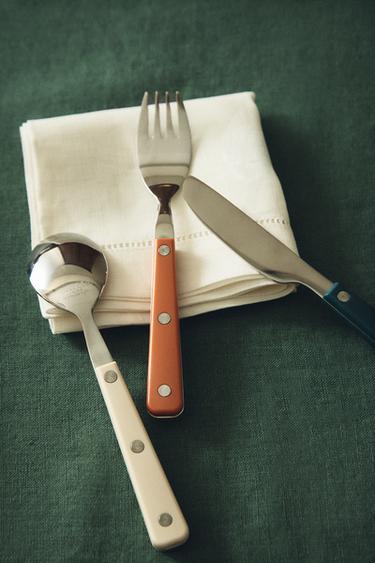 KIDS' CUTLERY SET IN WARM COLOURS (SET OF 3) - Multicoloured by Zara