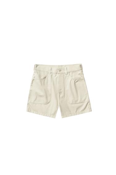 WASHED COTTON BERMUDA SHORTS - Light beige by Zara