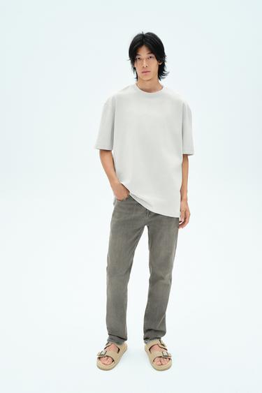 SLIM FIT JEANS - Grey by Zara