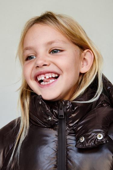 WATER-REPELLENT AND WIND-RESISTANT DOWN FEATHER PUFFER JACKET - Dark brown by Zara