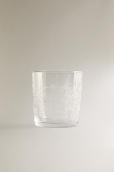TRANSFER GLASS TUMBLER - White by Zara - Image 0