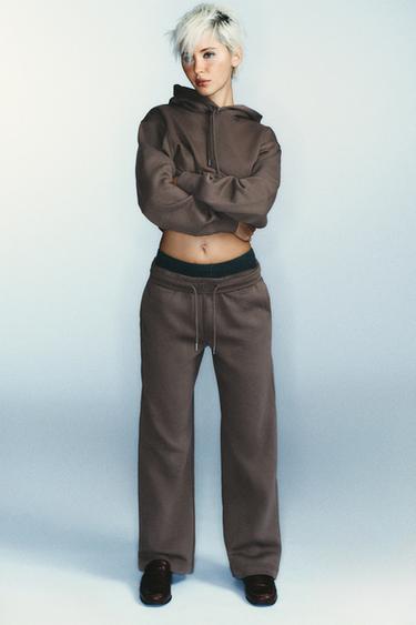 BASIC HOODIE - Mink by Zara