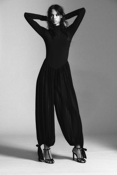 COMBINED VOLUME JUMPSUIT - Black by Zara