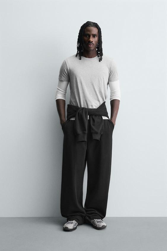 BASIC RELAXED FIT JOGGER TROUSERS - Black by Zara - Image 0