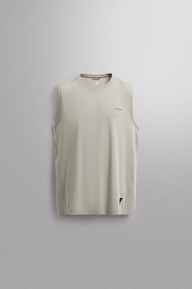 BASIC TECHNICAL TANK TOP - Mid-green by Zara