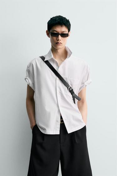 OVERSIZE FIT OXFORD SHIRT - White by Zara