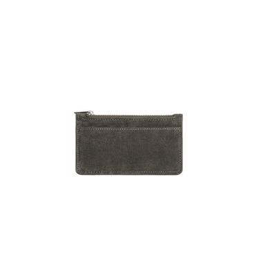LEATHER CARD HOLDER - Grey by Zara