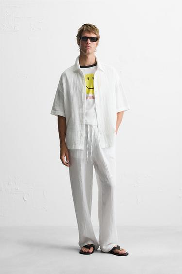 CREASED-EFFECT SHIRT - White by Zara - Image 0
