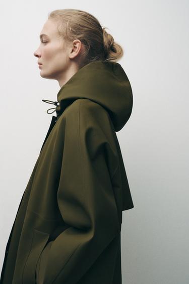 BONDED PARKA - ZW COLLECTION - Green by Zara - Image 0