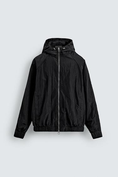 LIGHTWEIGHT WATER-REPELLENT TECHNICAL JACKET - Black by Zara