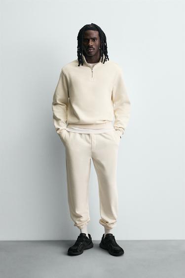BASIC QUARTER-ZIP TRACKSUIT - Ice by Zara
